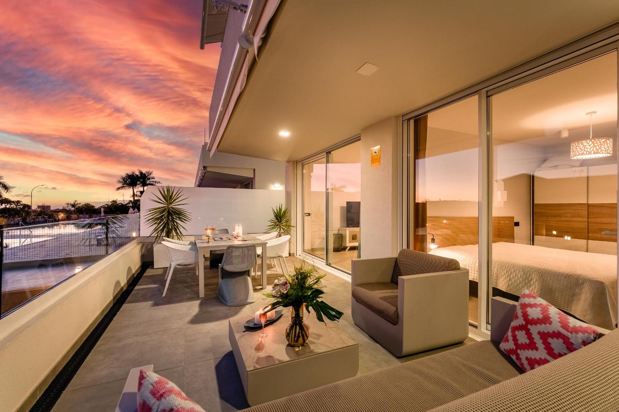 Modern New Apartment Las Terrazas De Costa Adeje. Heated Pool, Big Terrace And Private Parking Екстер'єр фото